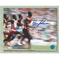 Ben Johnson Canada Autographed Olympic Games Running Fast 8x10 Photo