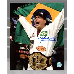 Lyoto Machida UFC Autographed Champion Belt 8x10 Photo