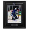 Image 1 : Felix 'The Cat' Potvin Toronto Maple Leafs Autographed Hockey Goal 19x23 Frame