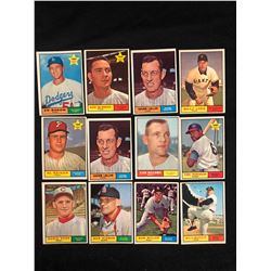 1961 TOPPS BASEBALL CARD LOT