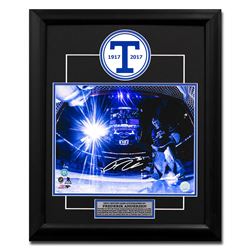 Frederik Andersen Toronto Arenas Signed Leafs Next Century Game 23x19 Frame /100