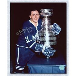 Bobby Baun Toronto Maple Leafs Autographed Stanley Cup 8x10 Photo