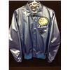 Image 1 : SEIBU LIONS AUTOGRAPHED BLUE SATIN BASEBALL JACKET (SHINSABURO TAWATA)