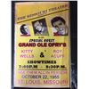 Image 1 : 1955 CASH/ PERKINS/ PRESLEY CONCERT POSTER (REPRINT)