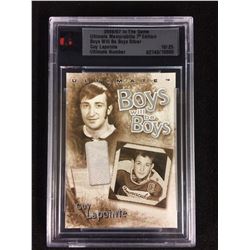 2006-07 ITG ULTIMATE MEMORABILIA 7TH EDITION BOYS WILL BE BOYS SILVER GUY LAPOINTE (10/25)