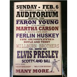 ELVIS PRESLEY CONCERT POSTER (REPRINT)