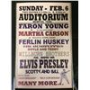 Image 1 : ELVIS PRESLEY CONCERT POSTER (REPRINT)