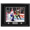 Image 1 : Mario Lemieux & Patrick Roy Dual Signed Montreal Born 10/6/65 Legend 25x31 Frame
