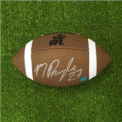 Mike Pringle Autographed CFL Wilson Composite Football - Montreal Alouettes
