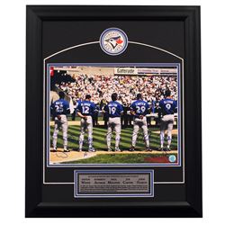 1993 Blue Jays Signed WAMCO White Alomar Molitor Carter Olerud 23x20 Frame