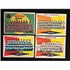 Image 1 : 1950-60'S TEAM CHECKLISTS BASEBALL CARDS LOT