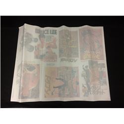 BRUCE LEE  VINTAGE IRON ON T-SHIRT HEAT TRANSFERS (6 SHEETS)