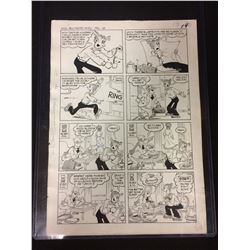 1960'S BLONDIE ORIGINAL HAND DRAWN COMIC BOOK PAGE