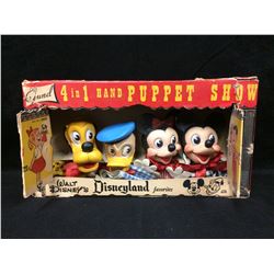 WALT DISNEY GUND 4 IN 1 PUPPET SHOW W/ BOX 1960 DISNEYLAND FAVORITES