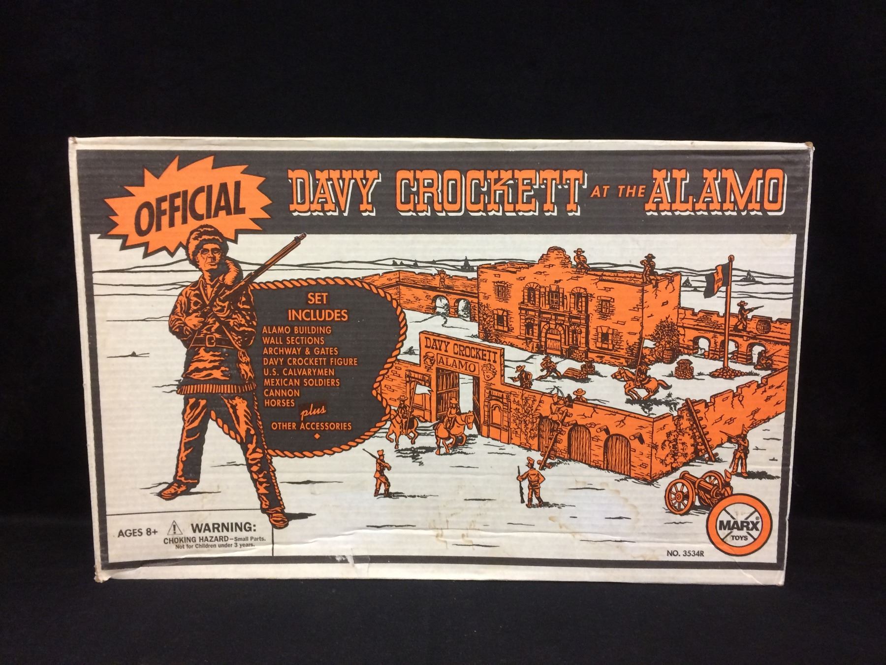Marx 3534R Official Davy Crockett At The Alamo Play Set W/ Box