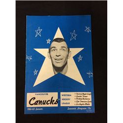 1964-65 VANCOUVER CANUCKS HOCKEY SOUVENIR PROGRAM