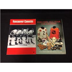 VANCOUVER CANUCKS HOCKEY MAGAZINE/ ESSO NHL ALL-STAR COLLECTION STICKER BOOK (COMPLETE)