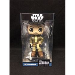 BRAND NEW STAR WARS ROGUE ONE CAPTAIN CASSIAN BOBBLE HEAD