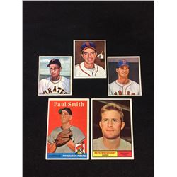 BASEBALL TRADING CARDS LOT (1958 Topps #269 Paul Smith/ 1961 Topps Set Break #201 Pete Whisenant)