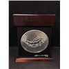 Image 1 : CLARENCE A WELLS WOODEN LID KEEPSAKE BOX (7" X 7" X 8 3/4")