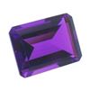 Image 3 : 18.02CT AAA Natural Purple Amethyst Gem Diamond Emerald Cut 16x12MM VVS Gemstone