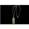 Image 1 : Ornate English Sterling Silver Ingot Necklace