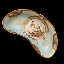 Vintage French Limoges Porcelain Victorian Relish Bone Dish