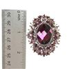 Image 3 : Purple Rhinestone Crystal Amethyst Broach