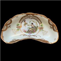 Vintage Limoges Porcelain Victorian Relish Bone Dish