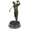 Image 1 : 13" Tall Bronze Statue Vintage Golfer Golfing Trophy Bobby Jones Sculpture