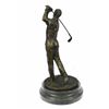 Image 2 : 13" Tall Bronze Statue Vintage Golfer Golfing Trophy Bobby Jones Sculpture