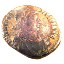 Bronze Coin of Theodosius I (379-395 A.D.)