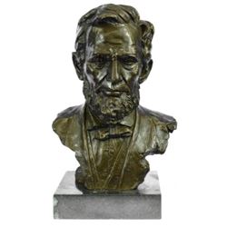 Large Limited Edition Abraham Lincoln USA President Bronze Sculpture Statue