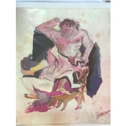 Oskar Kokoschka Vintage Limited Lithograph Postcard