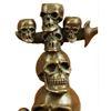 Image 3 : Signed Original Skull Skulls Sword Home Office Decor Bronze Sculpture Statue