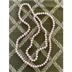 38" White Akoya Pearls Necklace