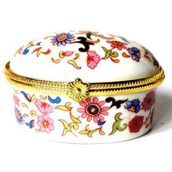 Jingdezhen Painted Porcelain Jewel Trinket Box