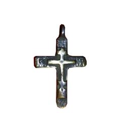 Medieval Period Bronze Cross Pendant.16-17 Century.