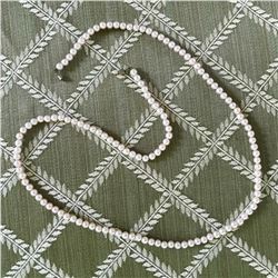 Vintage Costume 30" Opera Length FAUX Pearl Necklace