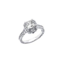 1.75 CT. FLAWLESS BIANCO DIAMOND RING 14K SOLID GOLD FILIGREE SETTING