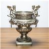 Image 2 : Antique Silver Cherub Urn With Lion Handles C. 19th Century