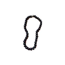 17" Black Akoya Freshwater Pearl Necklace