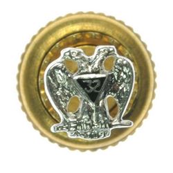 14kt Gold 32nd Degree Masonic Lapel Pin