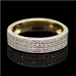 Diamond & Gold Wedding Band Ring