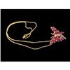 Image 2 : Ruby & Diamond Butterfly Pendant Necklace