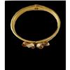 Image 7 : Cream Enamel Hinged Bangle Bracelet with Decorative Bows
