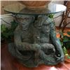 Image 2 : Large Bronze Monkeys Chimpanzees Table