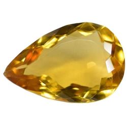 45.90 Ct EGL Certified Pear Shape Yellow Citrine Gemstone