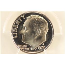 1972-S ROOSEVELT DIME PCGS PR68 CAM