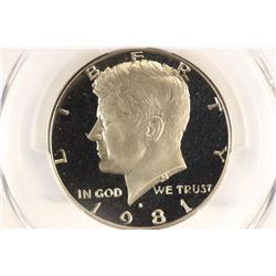 1981-S TYPE I KENNEDY HALF DOLLAR PCGS PR69 DCAM